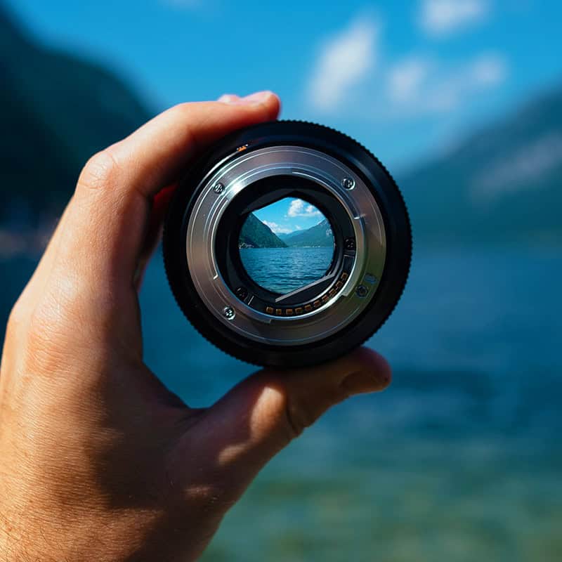 focus A camera lens providing focus on what's ahead, just as a content marketing strategy provides business owners clarity on what to write about on their business blogs